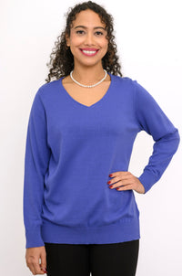 Tiff Sweater, Violet Blue, Cotton