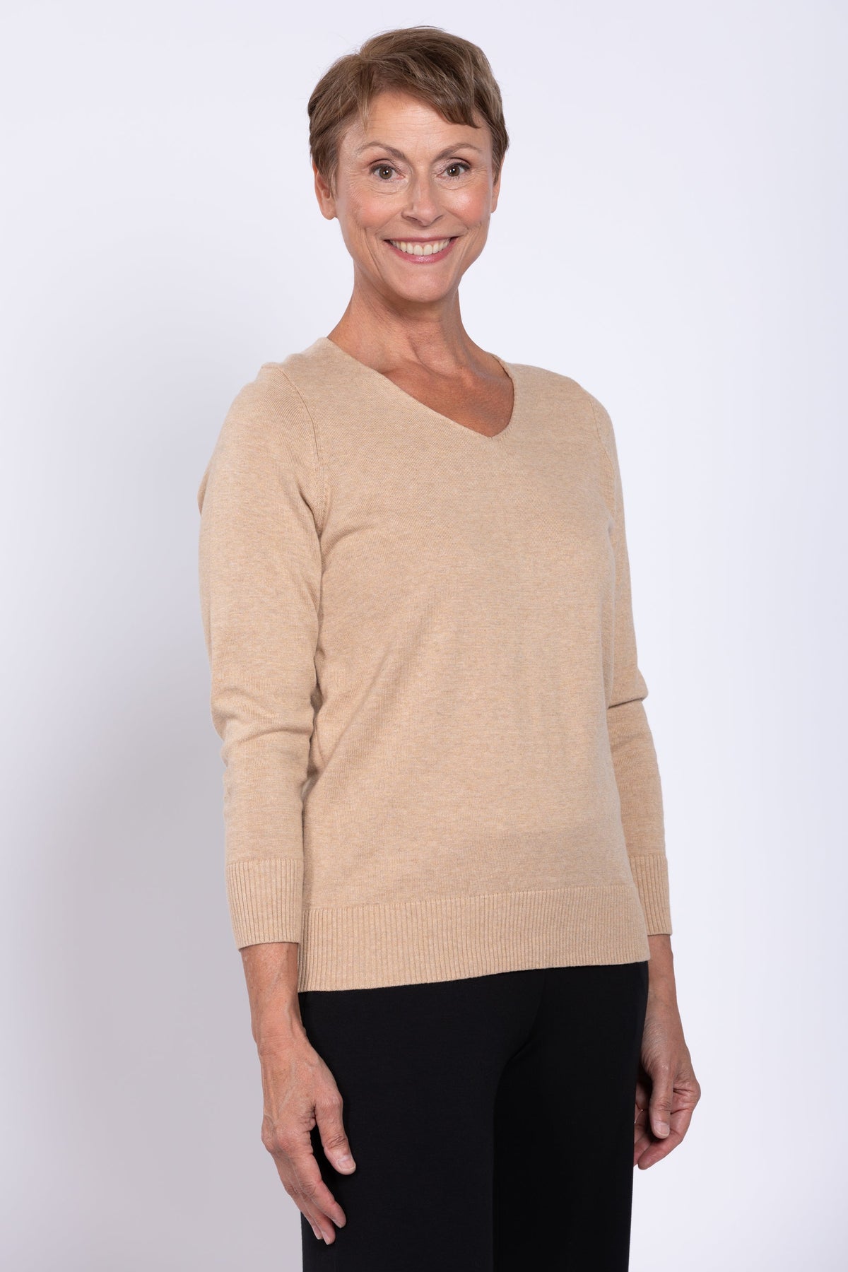 Tiff Sweater, Wheat, Cotton
