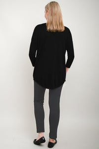 Tina Sweater, Black, Bamboo Cotton