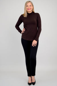 Tonya Top, Coffee, Bamboo - Final Sale