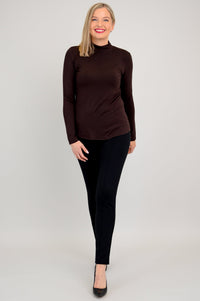 Tonya Top, Coffee, Bamboo - Final Sale