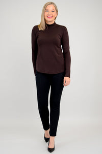 Tonya Top, Coffee, Bamboo - Final Sale