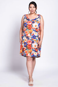 Velma Dress, Violet Crochet, Linen Bamboo