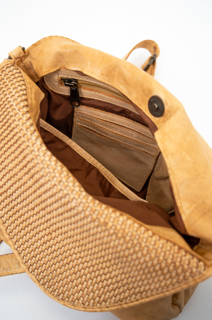 Handbag 072, Buckskin, Leather