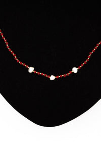 Short Necklaces - Three Pearls