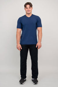 Adam Short Sleeve Shirt, Indigo, Bamboo