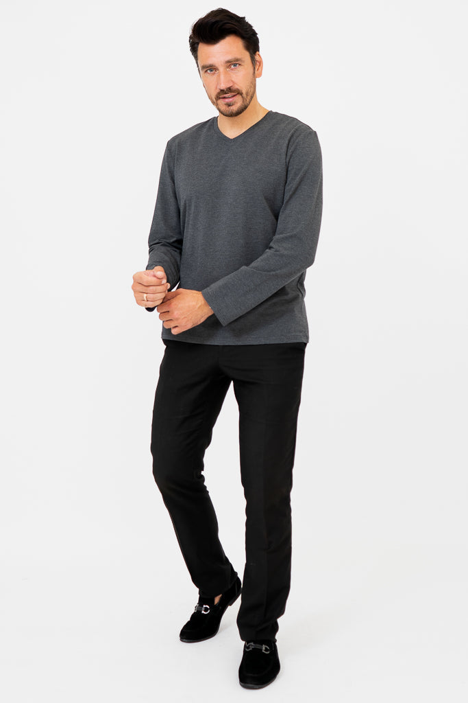 Adam Long Sleeve, Graphite, Bamboo