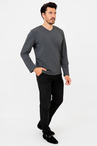 Adam Long Sleeve, Graphite, Bamboo