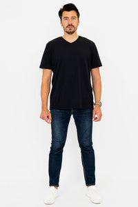 Adam Short Sleeve Shirt, Black, Bamboo