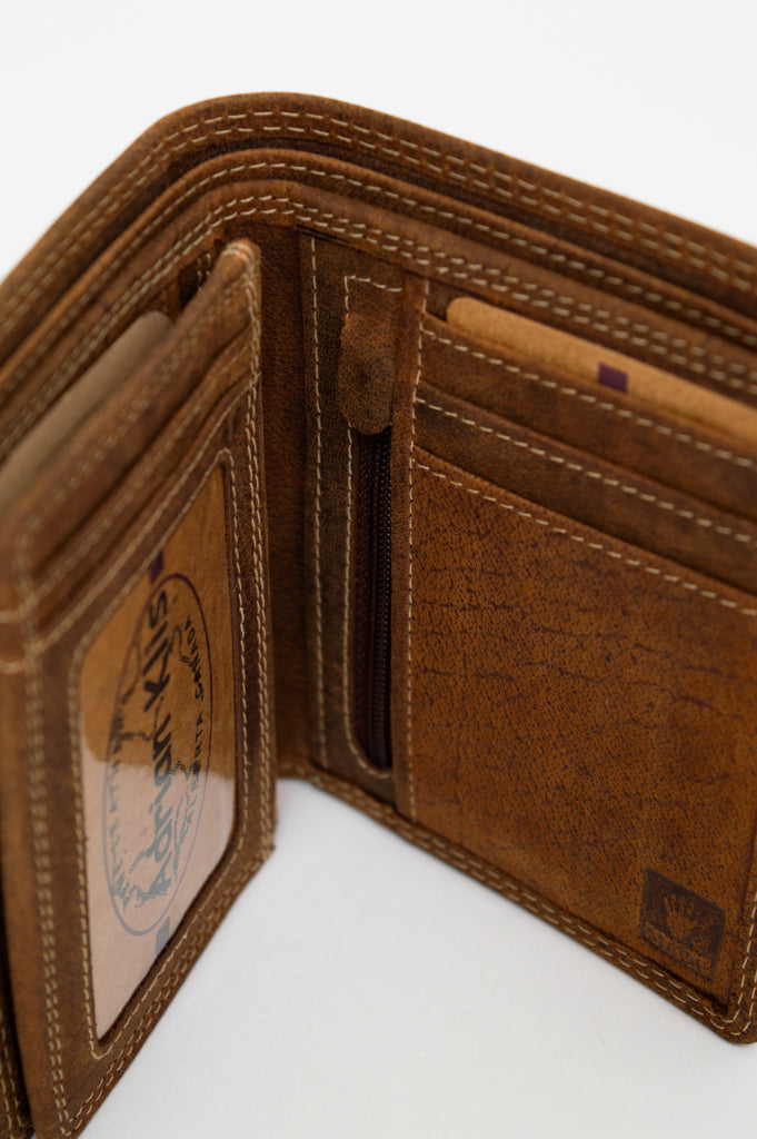 Adrian Klis 221 Bill Fold, Buffalo Leather