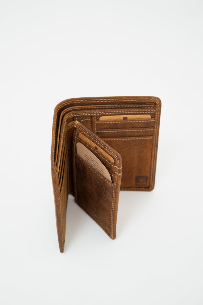 Adrian Klis 221 Bill Fold, Buffalo Leather