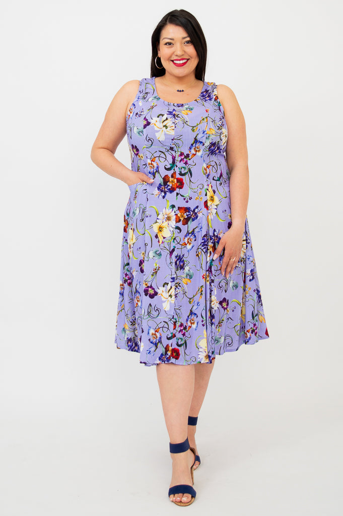 Avery Dress, Lovalie, Linen Bamboo