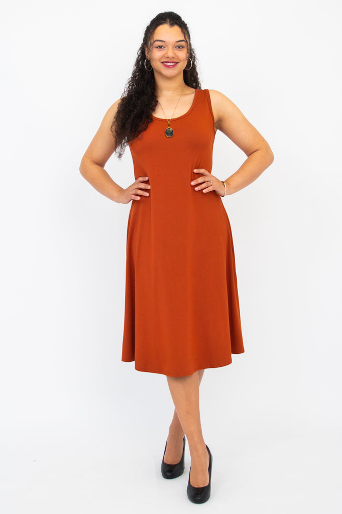 Becca Dress, Copper, Bamboo