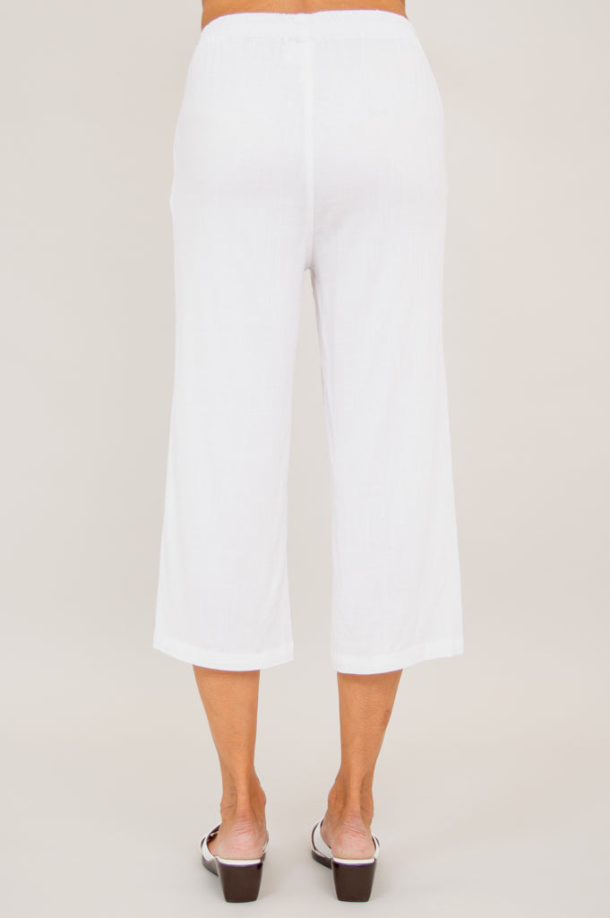 Bella Capri, White, Linen Bamboo