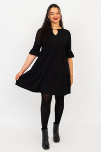 Bernadette Dress, Black, Bamboo