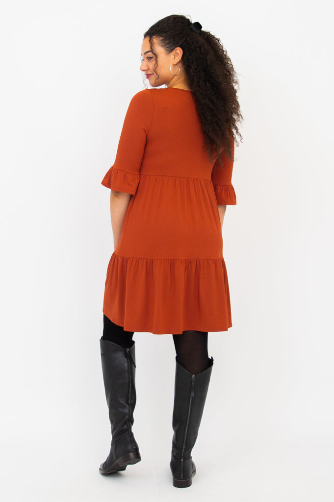 Bernadette Dress, Copper, Bamboo