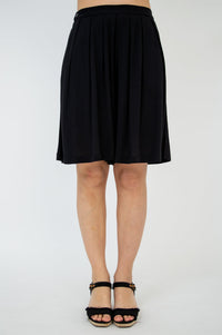 Betty Shorts, Black, Linen Bamboo