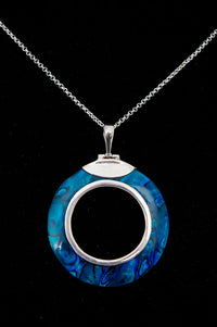 Blue Pava Pendent Necklace - 768