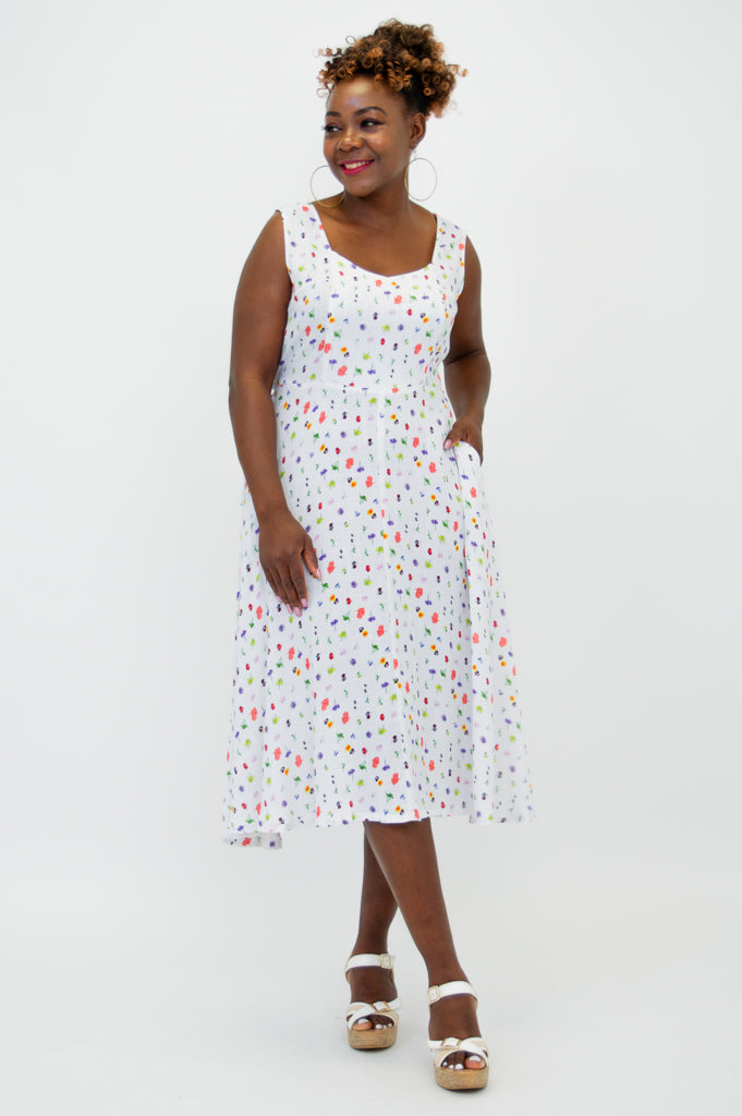 Bristol Dress, Honey, Linen Bamboo