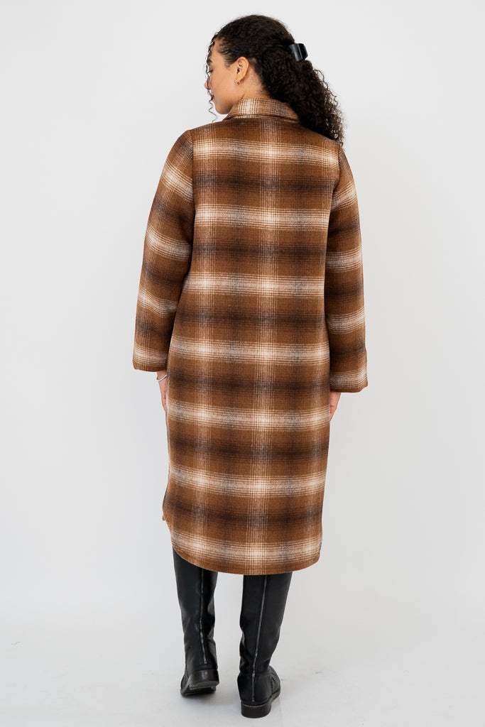 Bronwyn Coat, Cinnamon, Boiled Wool