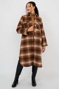 Bronwyn Coat, Cinnamon, Boiled Wool