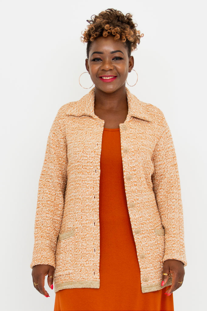 Chanel Cardigan, Chai Spice, Cotton