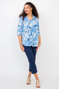 Cindy 3/4 Sleeve Top, Crysiko- Final Sale