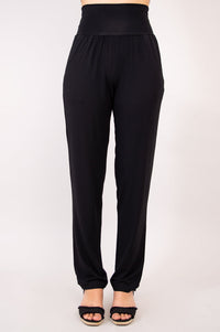 Clair Tall Pant, Black, Bamboo