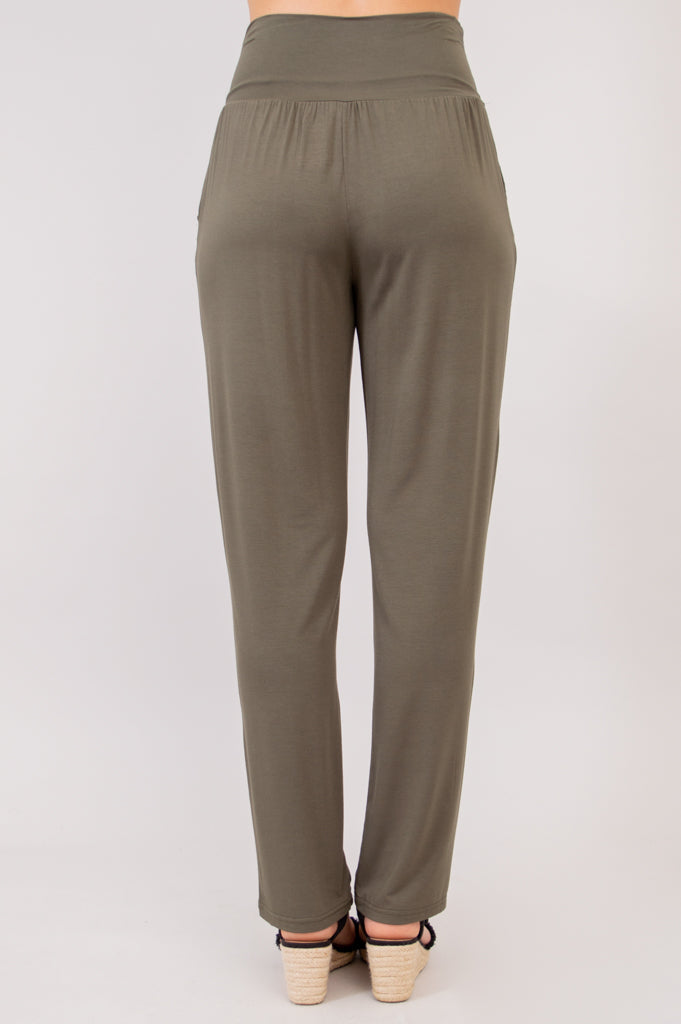 Clair Pant, Khaki, Bamboo