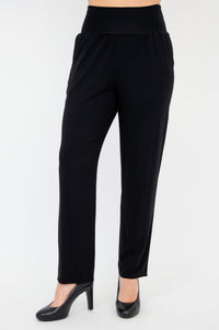 Clair Petite Pant, Black, Bamboo