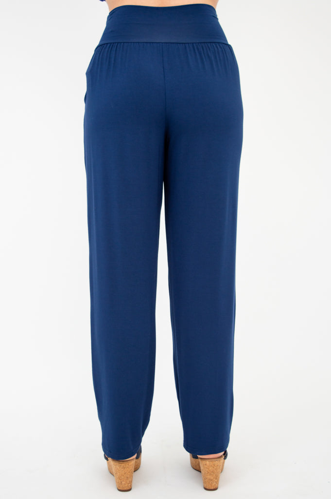 Clair Petite Pant, Indigo, Bamboo