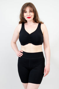 Clipper Top, Black, Bamboo