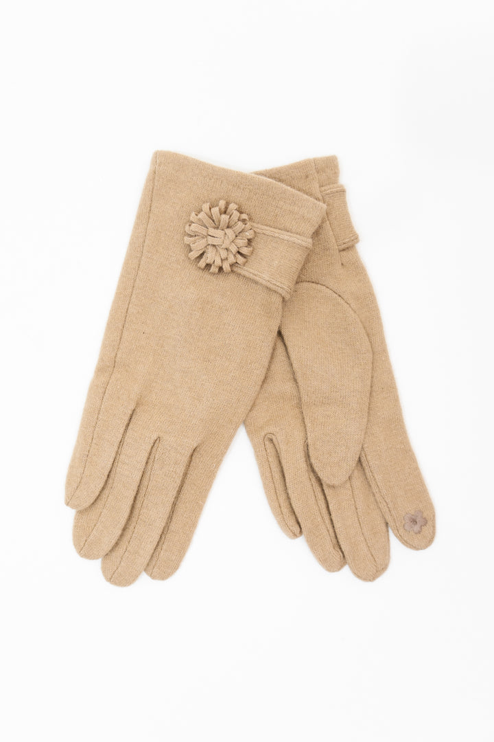 Wool Gloves, Coffee (Style 5)