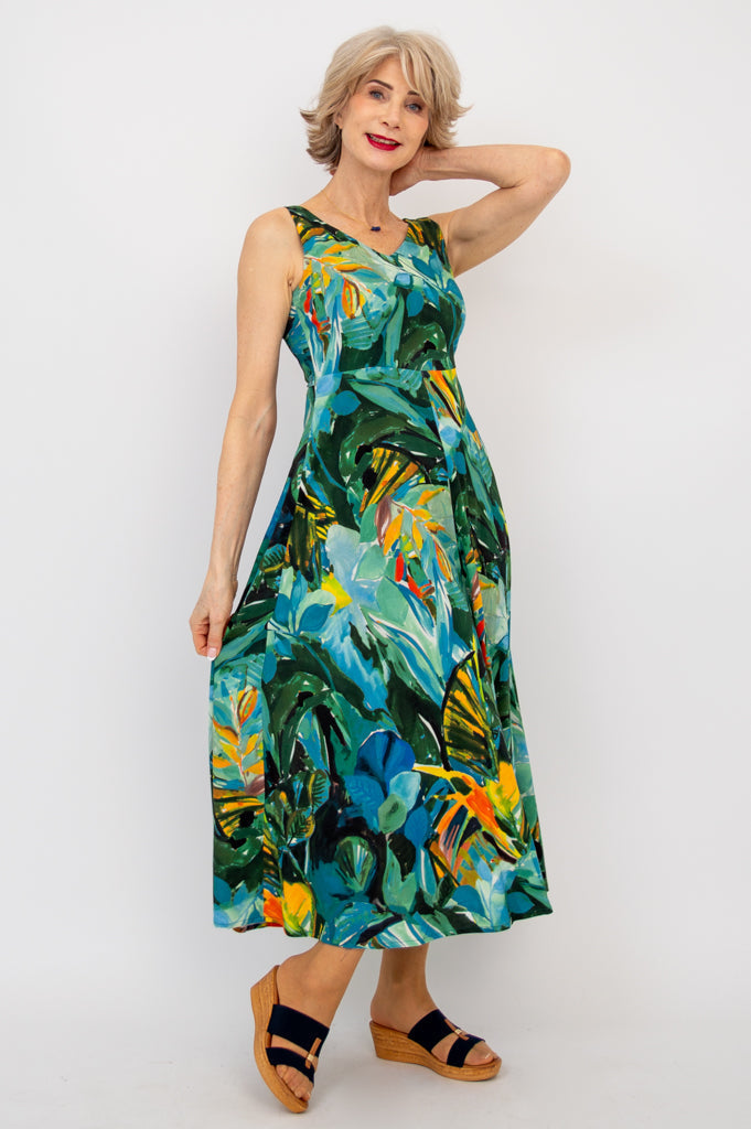 Coraline Dress, Greenroom, Linen Bamboo