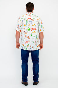 Dino Shirt, Hollywood, Woven Bamboo