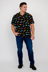 Dino Shirt, Muscle Cars, Woven Bamboo