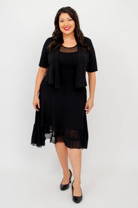 Danube Dress, Black, Bamboo