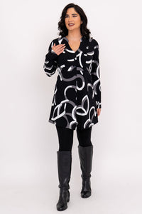 Edwina L/S Tunic, BW Focus, Bamboo