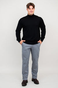 Eric Sweater, Black, 100% Merino Wool