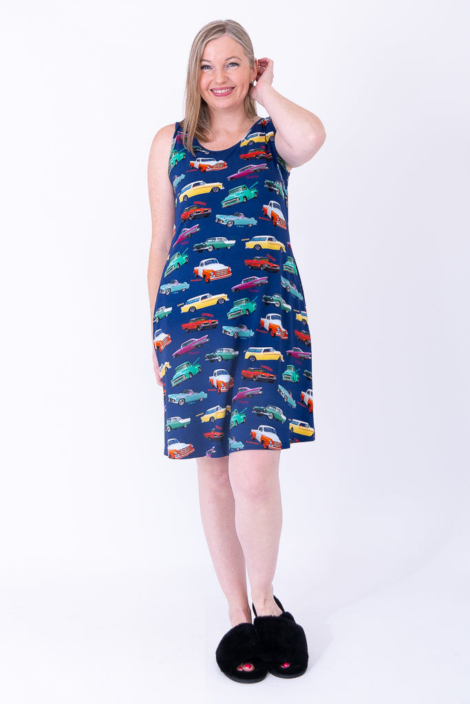 Evangeline Dress, Fun Fifties, Bamboo