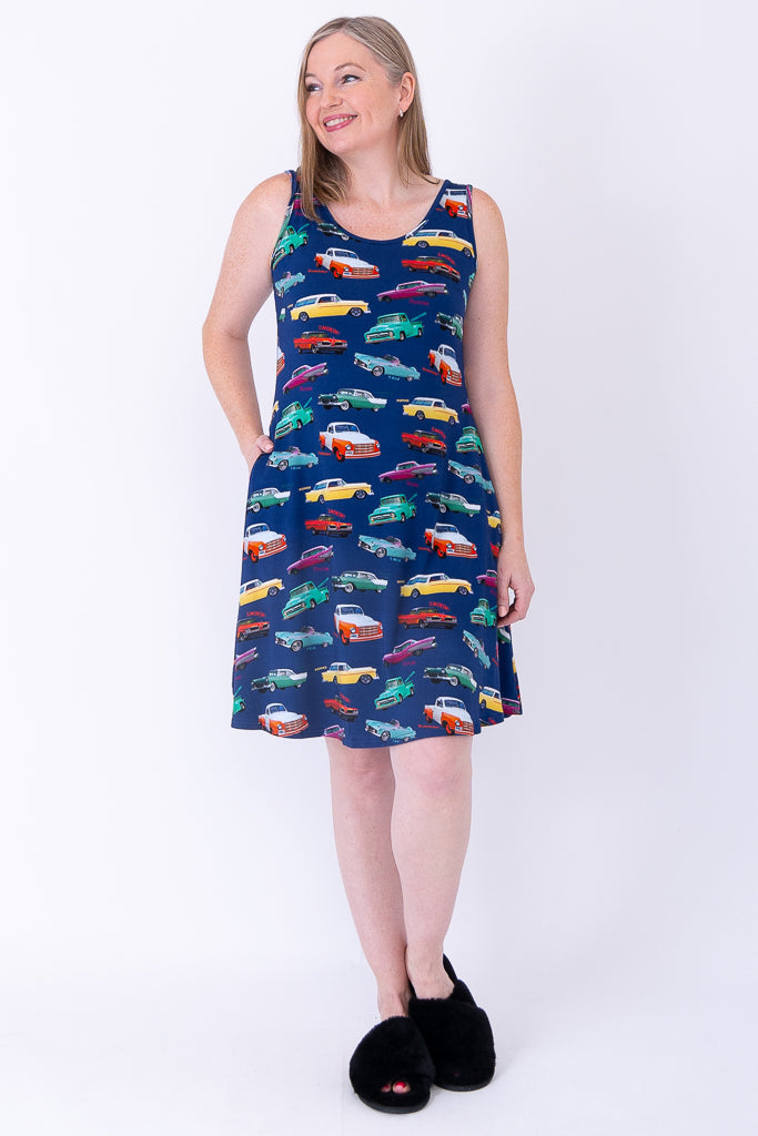 Evangeline Dress, Fun Fifties, Bamboo