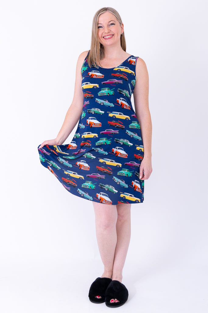 Evangeline Dress, Fun Fifties, Bamboo