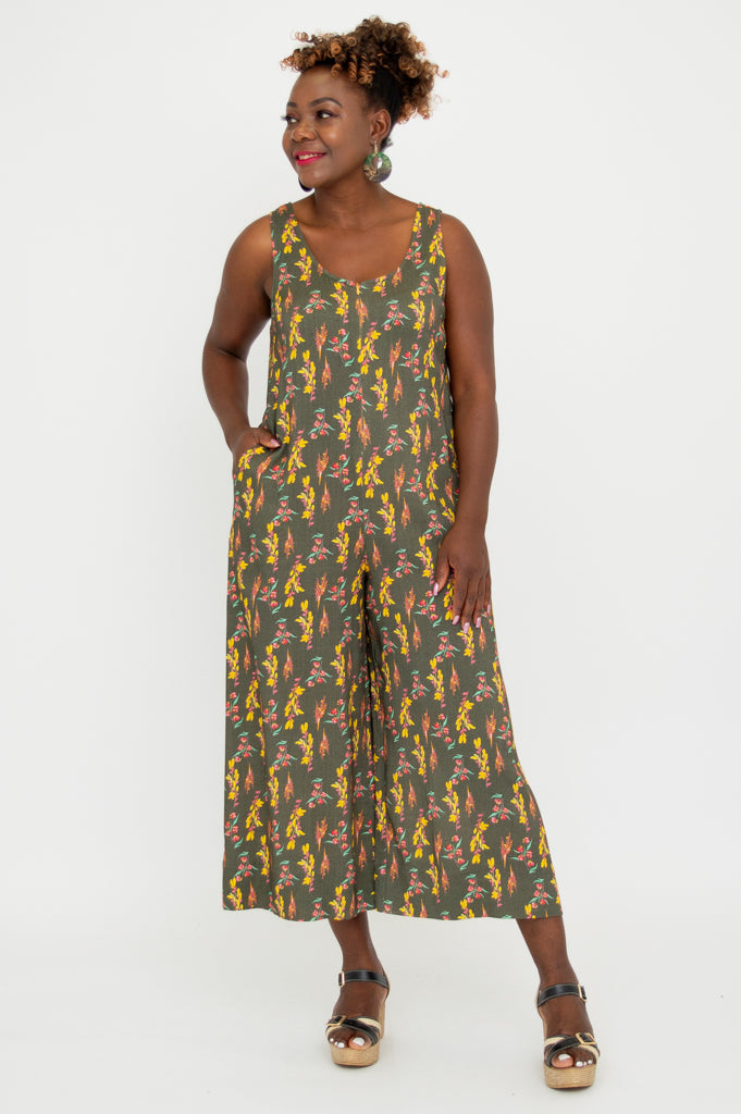Fernanda Jumpsuit, Wonder, Linen Bamboo