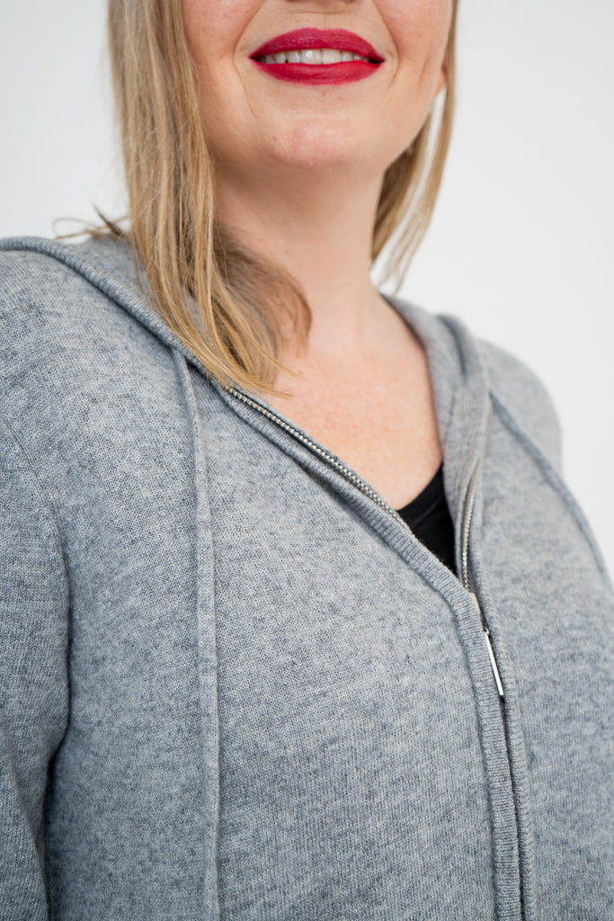 Finlay Sweater, Grey, Wool Cashmere