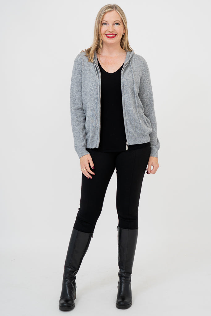 Finlay Sweater, Grey, Wool Cashmere