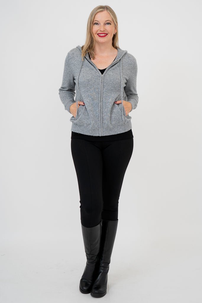 Finlay Sweater, Grey, Wool Cashmere