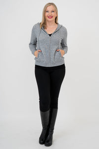 Finlay Sweater, Grey, Wool Cashmere