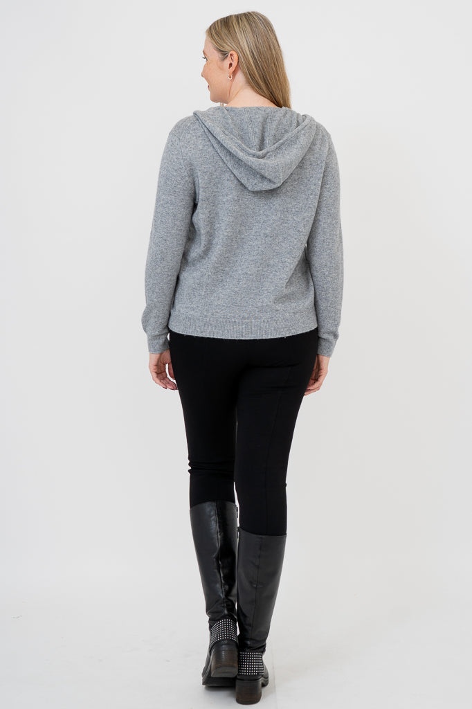 Finlay Sweater, Grey, Wool Cashmere