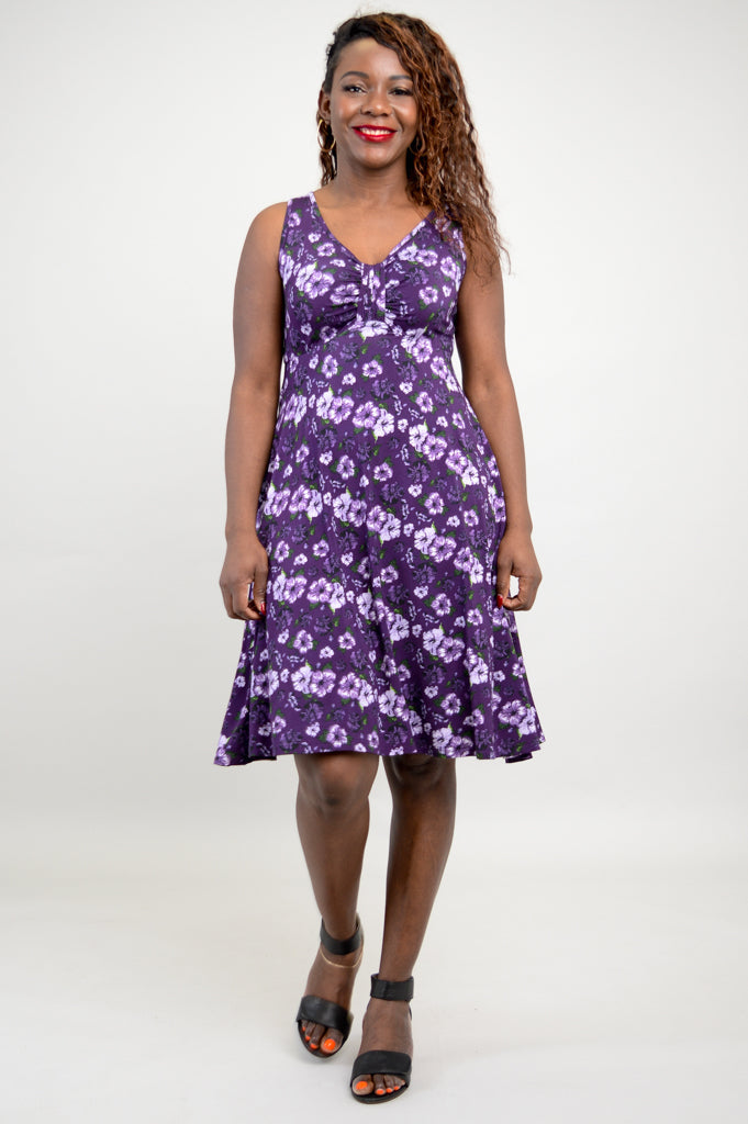 Genesis Dress, Hibiscus, Bamboo - Final Sale