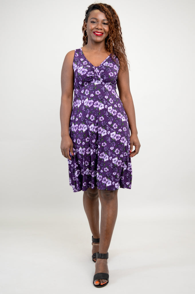 Genesis Dress, Hibiscus, Bamboo - Final Sale